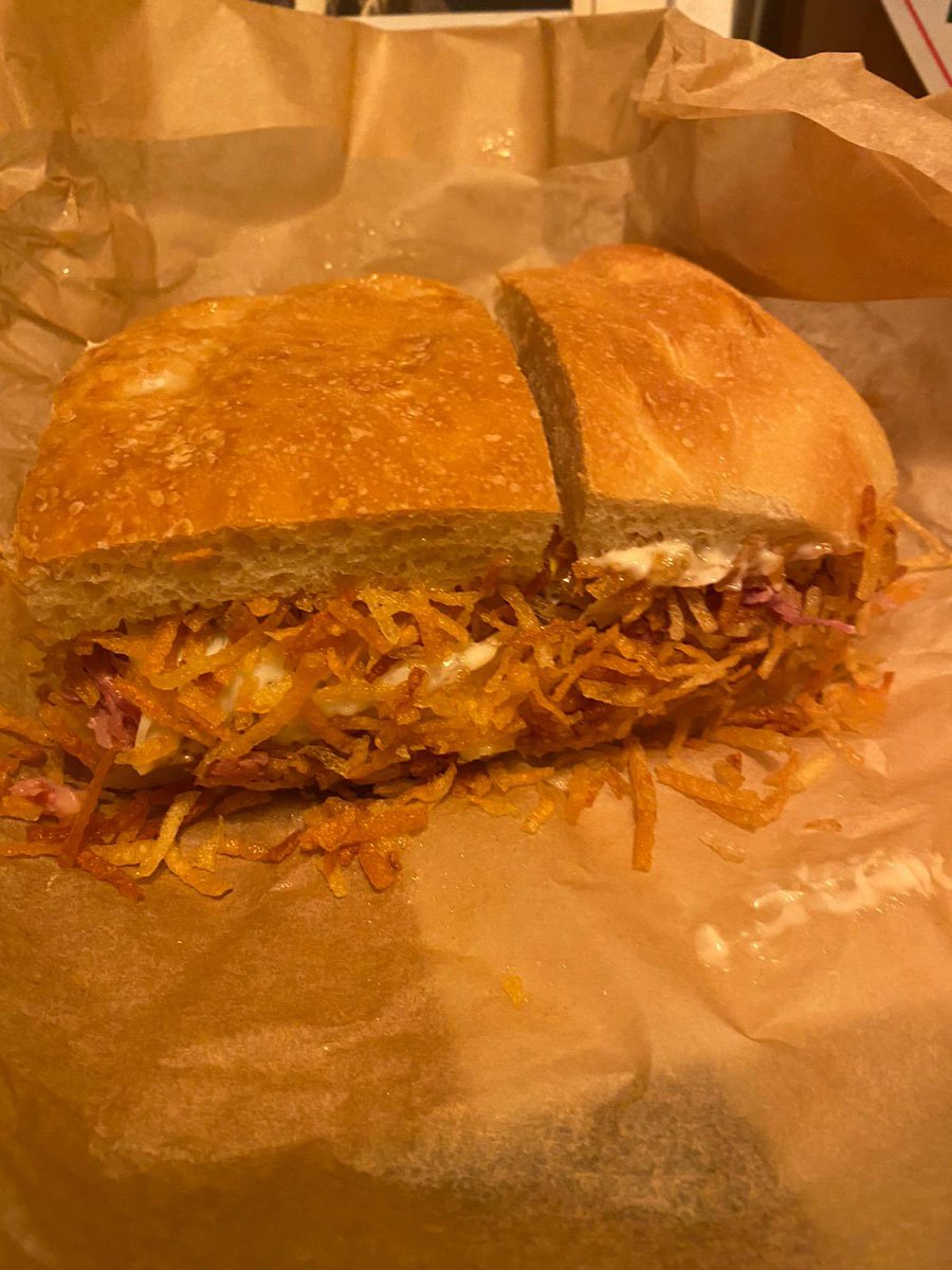 RealDeal's tweet image. Highly recommend going on a sandwich crawl, inventing an elaborate rating system, and spending hours discussing the creativity, ratio, mouthfeel, and composition of each bite.  

cc my partner in sandwich infatuation @TheJohnCarroll