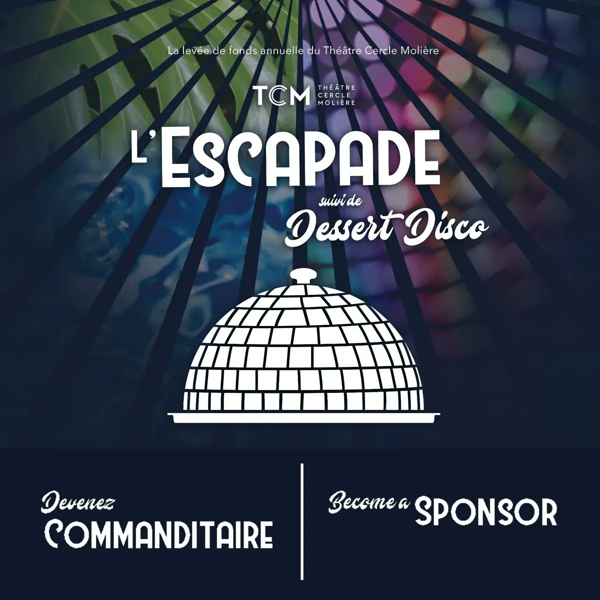 #LEscapade suivi de/followed by #DessertDisco 
📢𝗔𝗽𝗽𝗲𝗹 𝗮𝘂𝘅 𝗲𝗻𝘁𝗿𝗲𝗽𝗿𝗶𝘀𝗲𝘀 𝗲𝘁 𝗼𝗿𝗴𝗮𝗻𝗶𝘀𝗺𝗲𝘀! 
Devenez commanditaire: Cerclemoliere.com/evenement/lesc…
📢𝗖𝗮𝗹𝗹𝗶𝗻𝗴 𝗯𝘂𝘀𝗶𝗻𝗲𝘀𝘀𝗲𝘀 𝗮𝗻𝗱 𝗼𝗿𝗴𝗮𝗻𝗶𝘀𝗮𝘁𝗶𝗼𝗻𝘀! 
Become a Sponsor: Cerclemoliere.com/en/event/lesca…
