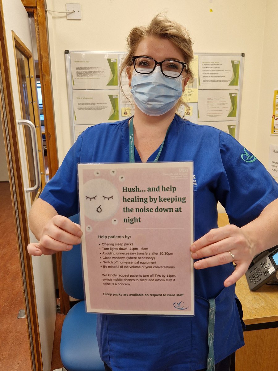 pes_compliance's tweet photo. Noise at night - call to action.
Thank you to all of the night staff on tonights ward visits about noise at night.
Most of the areas (according to the sound meter app) were between a quiet library and a conversation when measured in decibels! https://t.co/wIhNKVmyk9