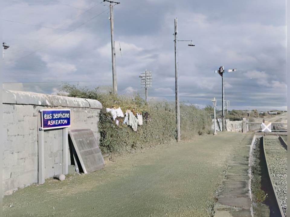 RAILWAY STATION AT ASKEATON COUNTY LIMERICK C1960S.