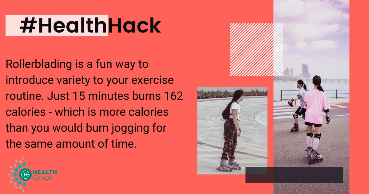 Rollerblading is a perfect way to get your summer cardio in. #HealthHack

For more health tips, visit&gt; healthgauge.com