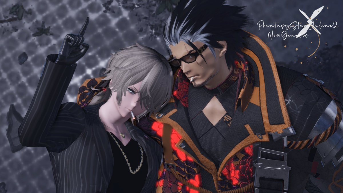 XANA_ship1_PSO2's tweet image. #XANAメン
#PSO2NGS
#PSO2NGS_SS
#メンテの日じゃないけどssを貼る 
こんちは！夕神ですよ、今回はチムメンのくろねこ(@kuroneko941620)さんと6鯖で撮ったSS！イケメン✕おっさんの撮影会でしたｗ