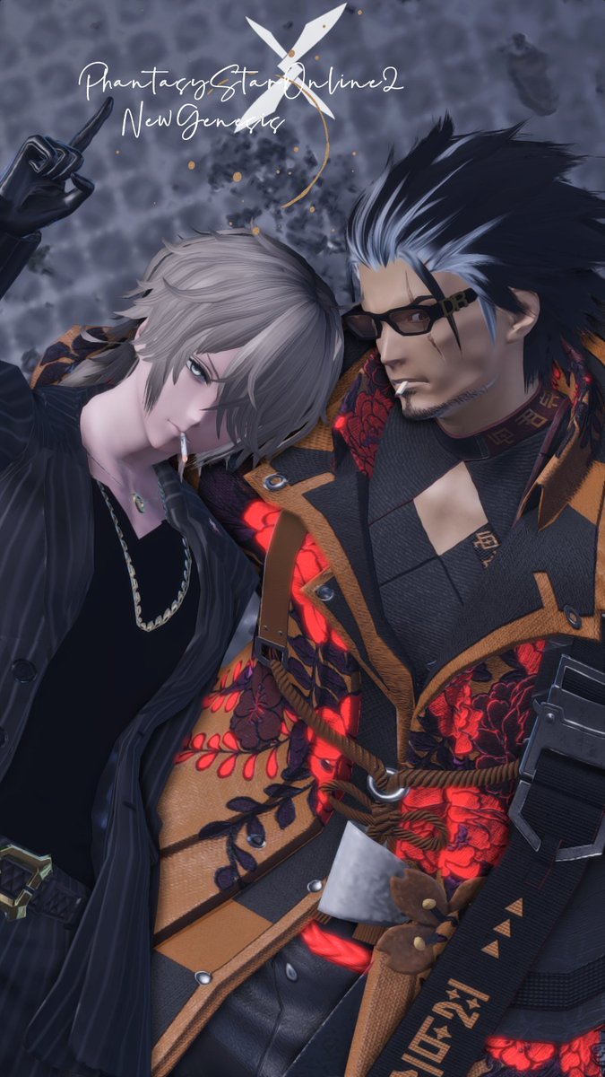 XANA_ship1_PSO2's tweet image. #XANAメン
#PSO2NGS
#PSO2NGS_SS
#メンテの日じゃないけどssを貼る 
こんちは！夕神ですよ、今回はチムメンのくろねこ(@kuroneko941620)さんと6鯖で撮ったSS！イケメン✕おっさんの撮影会でしたｗ