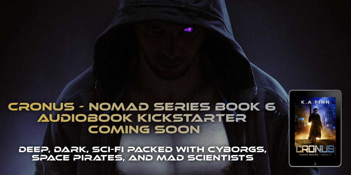 K_A_Finn's tweet photo. Kickstarter campaign for the audio version of Cronus coming soon. So excited! #audiobook #NomadSeries https://t.co/yHZO9QMY8y