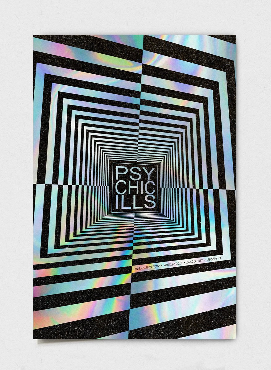 LEVITATION's tweet photo. 🔥 @psychicills - Live at Levitation screen-printed posters, tees and tie dyes to commemorate the release of the 5th edition in our live archive vinyl series.

Available in the shop on https://t.co/vTlyqwAggi alongside two exclusive vinyl pressings. Out September 30. https://t.co/iMzW9NQOwx