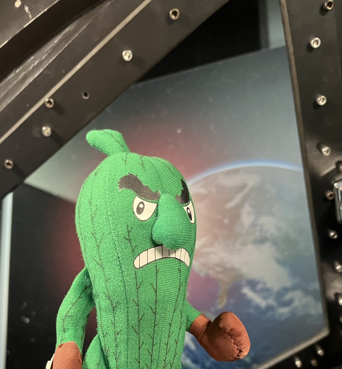 SolarisMaria's tweet photo. Hey @DeltaState, don’t you think the Wiley Planetarium’s mascot should be the Okranaut? https://t.co/gUY4QWVBXe