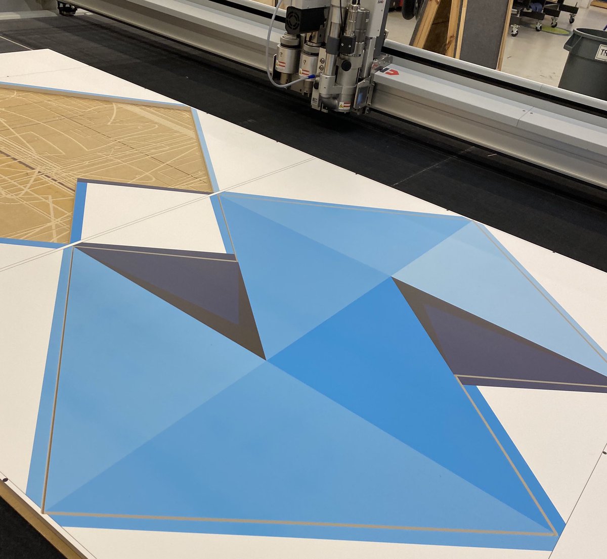 BigInkVisual's tweet photo. We had some interesting custom cut projects through production. #design + cut make these #display designs look 3D https://t.co/iCJfIdagyf