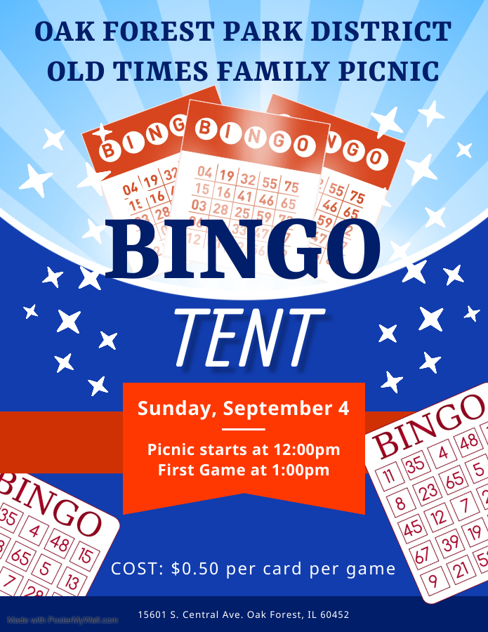 OakForestParks's tweet photo. Are you missing Oak Fest Bingo? Join us for our BINGO tent at the Old Times Family Picnic Sunday September 4th!! https://t.co/llRfHr5izO