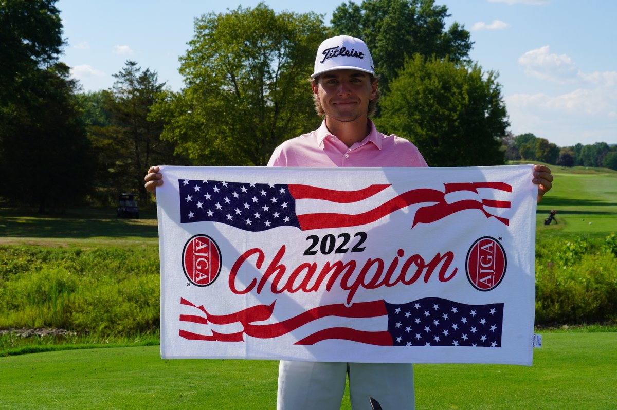 AJGAGolf's tweet photo. Bogey-free final round 😱

Rocco Salvitti (-11) went wire-to-wire at the #KJChoiJr to bring home the win! https://t.co/B5dL9Ga6P3