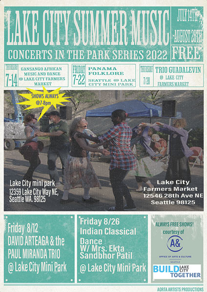 SeattleArts's tweet photo. Tomorrow: Join us for the final event of Created Commons: Neighborhood Edition - Lake City, featuring Indian classical dance with Mrs. Ekta Sandbhor Patil!
π
Friday, 8/26, 7 - 8 p.m.
π Lake City Mini Park
FREE
#CreatedCommons https://t.co/VJlSxrfekl