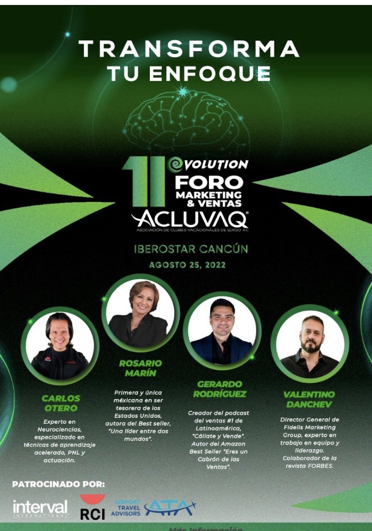 amirabien's tweet photo. #EVOLUTION inicia con lleno total la 11 Edición del #FOROACLUVAQ de ventas y mercadotecnia. Los profesionales de Clubes Vacacionales se reúnen para escuchar a @GerardoRodriguez @CharlieOtero @ValentinoDanche @RosarioMarin1 https://t.co/kdaps3o2zm