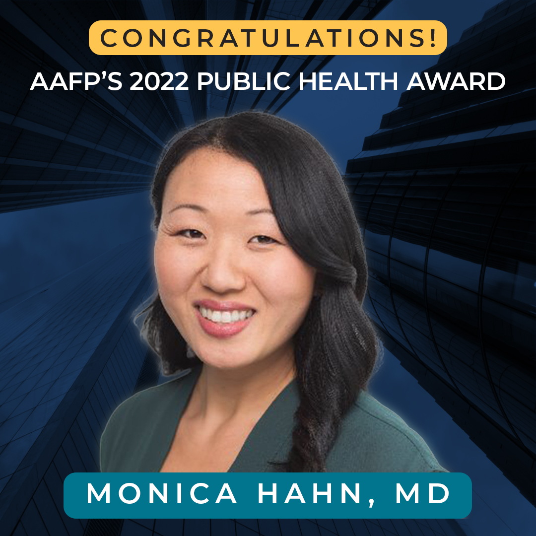 cafp_familydocs's tweet photo. This award was developed to recognize individuals who have made or are making extraordinary contributions to the health of the American public.
Congratulations on this great honor, @MonicaHahnMD!
#FamilyDocs #FamilyMedicine #PublicHealth #FamilyPhysicians #PrimaryCar https://t.co/ff4EdSeXMR