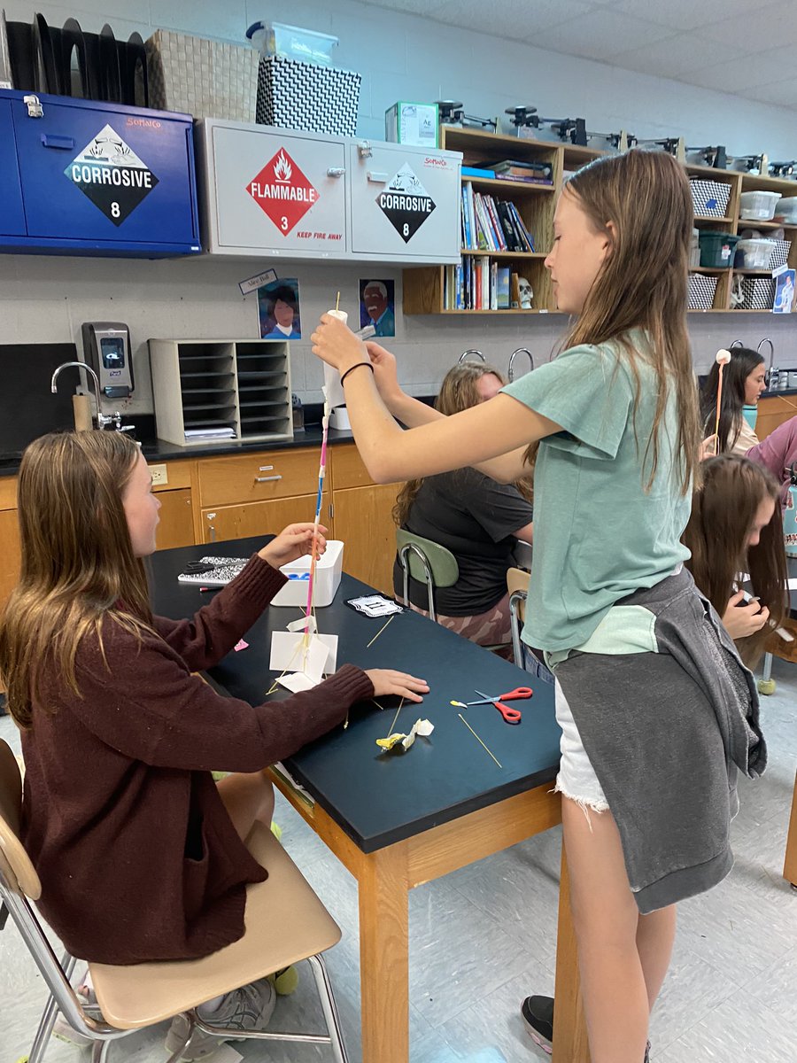 LeahHuttlinger's tweet photo. I could share so many pictures of today’s STEM challenge. Students who may not typically engage in school were positively participating and leading the way today. So proud of our 7th and 8th grade Eagles! @GreenValley_828  @WataugaSchools  #WeAreWatauga https://t.co/CrgcpHHenn