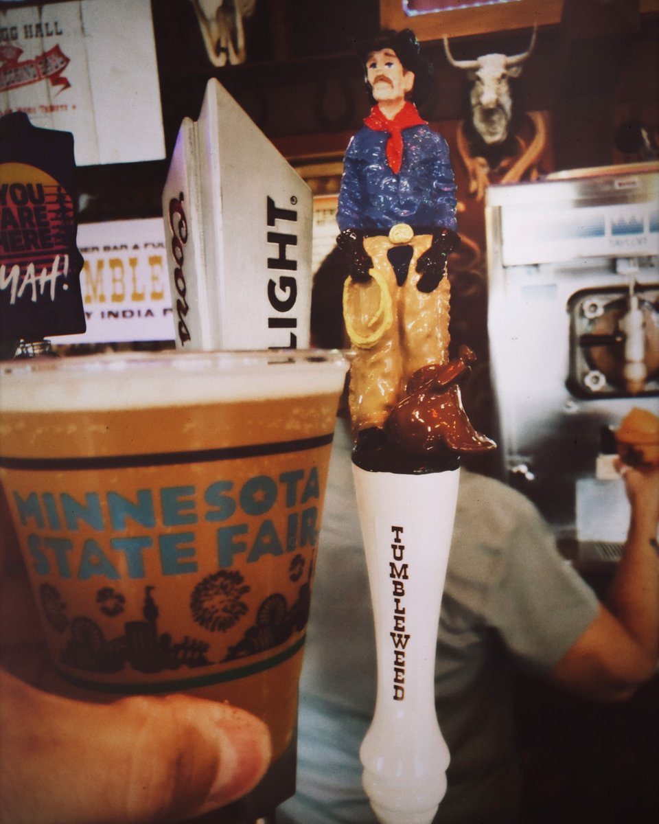 fultonbeer's tweet photo. It's State Fair time again here in Minnesota. We've got two delicious and very exclusive products available at Frontier Bar at the fair, Fulton's Tumbleweed IPA and the OMG Hard Seltzer Slushee. Both are extremely tasty! https://t.co/a0KuewZpgH