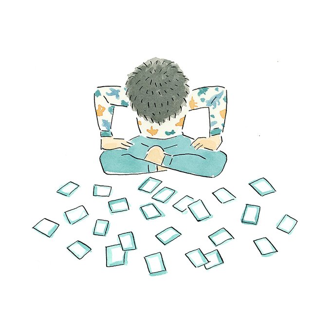 おはようございます今日の朝活は、年鑑データの提出準備などをしました。明日発売『CUT2022』のレイアウトをしくじったと思っているので、今回はちゃんとやりたい今日の落書き。昨日久しぶりに息子とカルタをしたら、息子の待ちの姿勢のクセが強かったので描きました。 