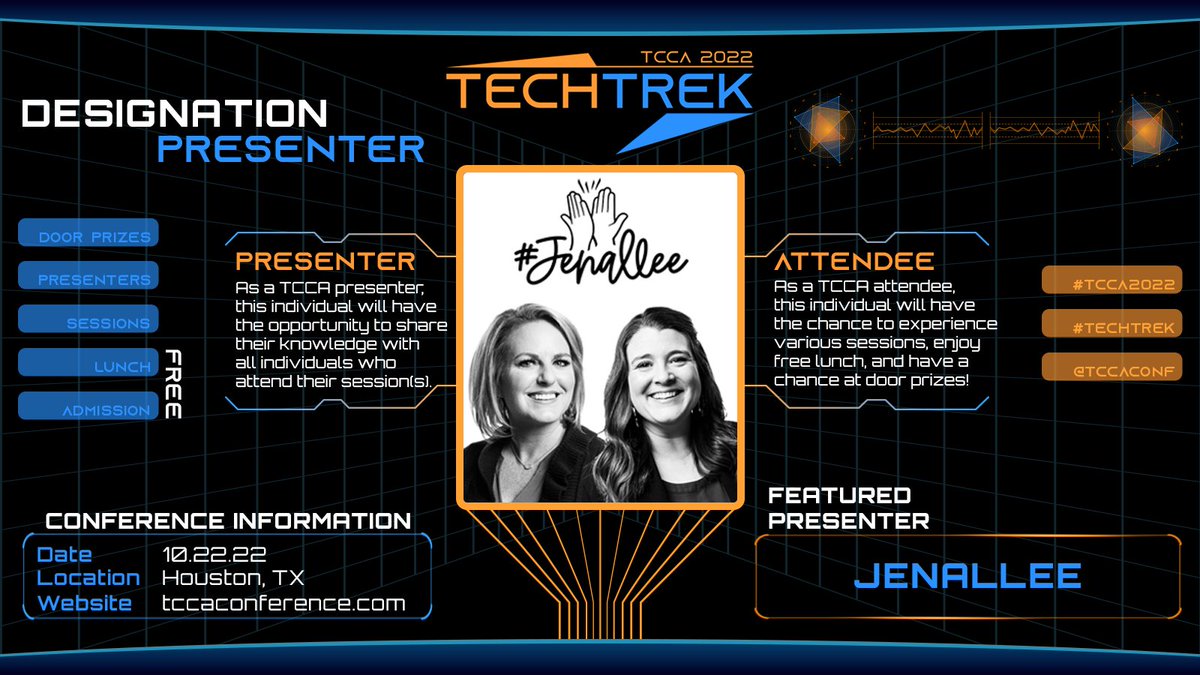 Jenallee1's tweet photo. #Jenallee will be presenting at #TCCA in October! 
We hope that you will join us for the largest FREE conference in TX! It's going to be AWESOME!!! 💯

Sign up here 👉https://t.co/KZqXYlle8f
#MIEExpert #EmpoweredClass #TCCA2022 #TechTrek https://t.co/zTv48OjTwB