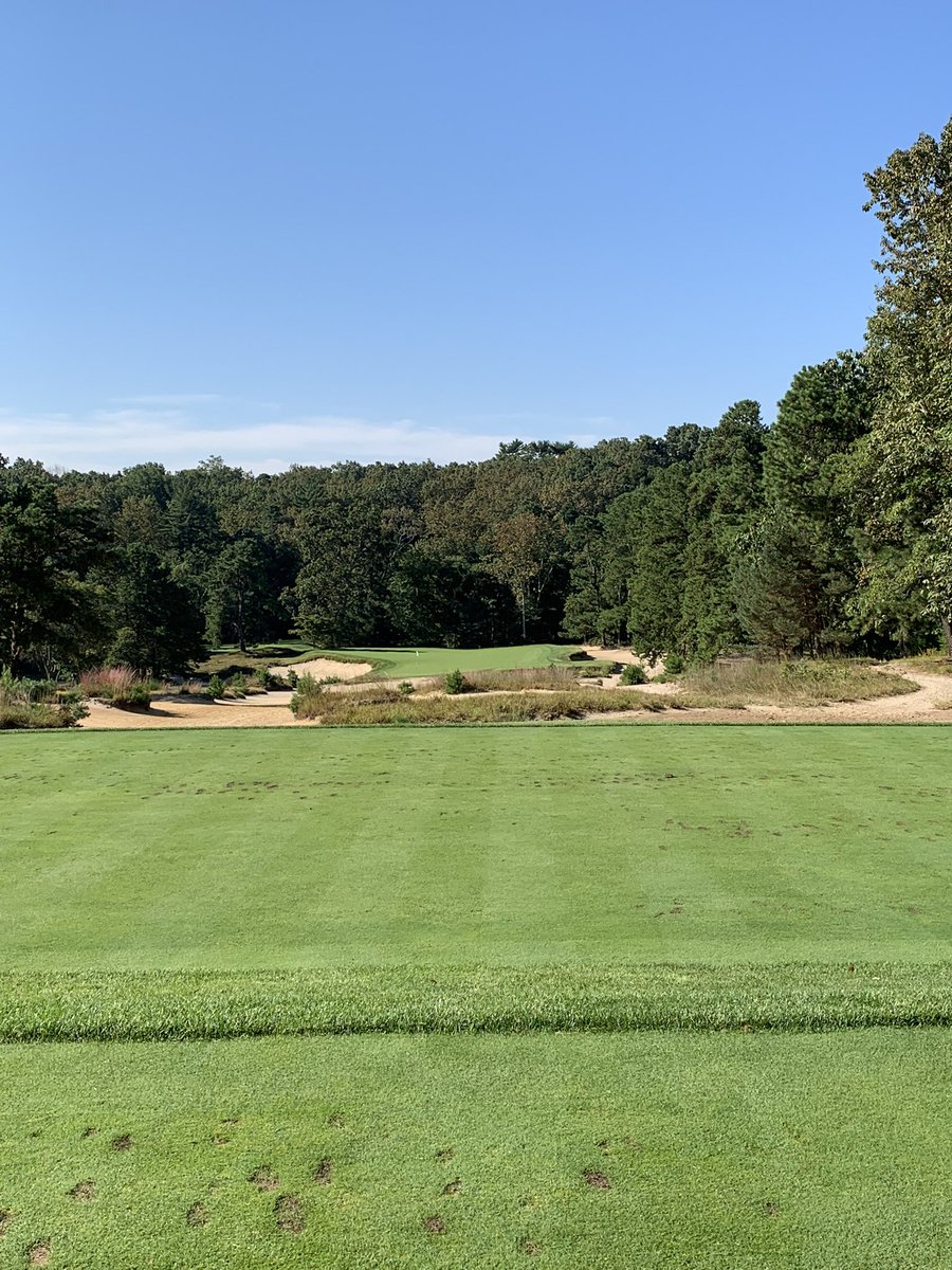 Pine Valley has been imitated thru the decades but never duplicated. Each hole is a singular experience. Led by George Crump the group of creators were beyond bold.If you’re there,play fast but be mindful of what you’re seeing. Little is level and the scale of each hole is grand.