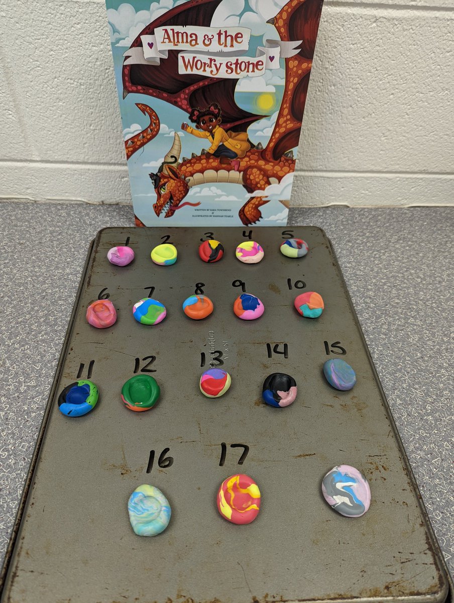 Mackauer1st's tweet photo. Such a great first day!  Smiles all around, getting to know each other, our first assembly and our worry stones look awesome! https://t.co/crl0QUOrrs