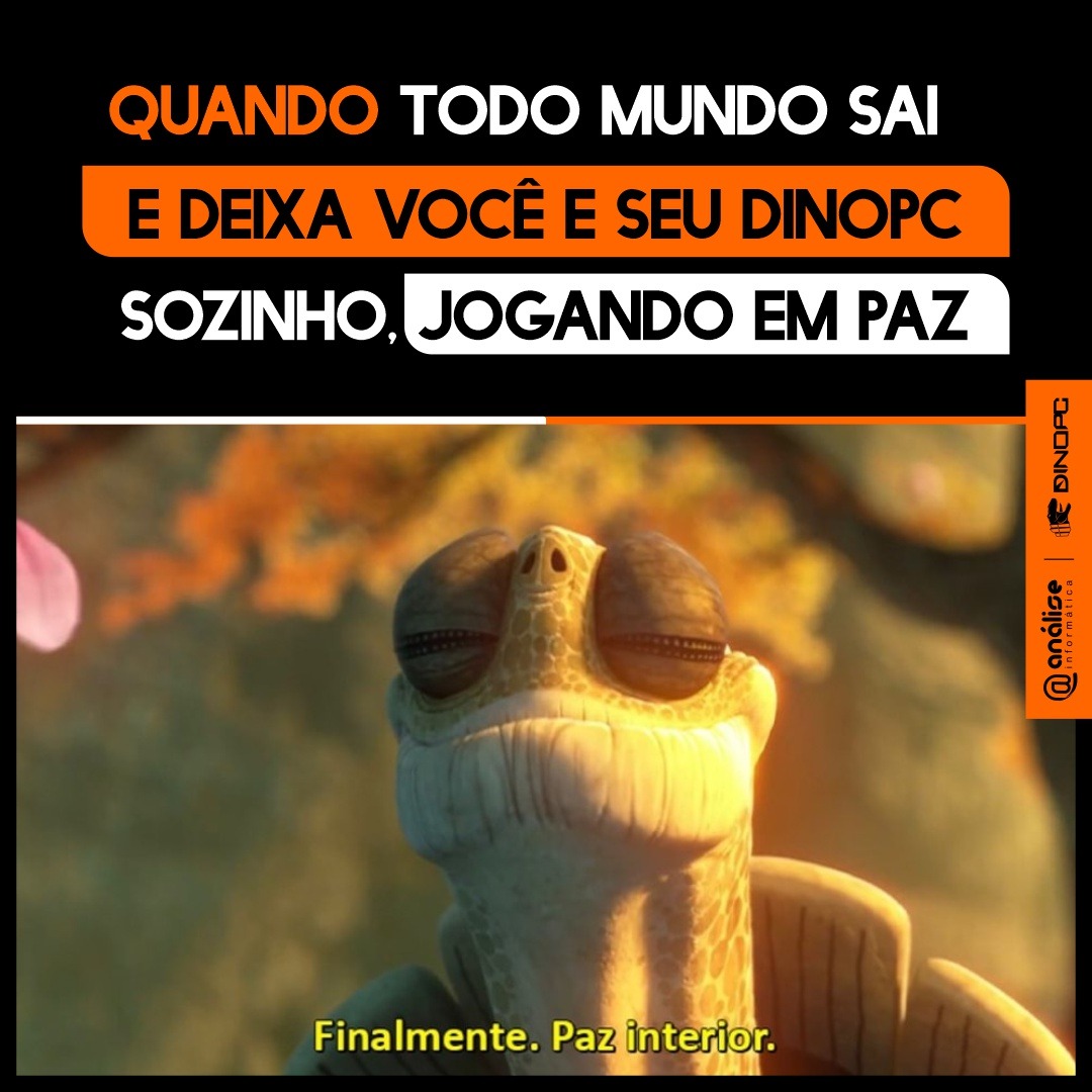Precisamos desse momento intimo com nosso DinoPC
analiseinformatica.com.br
#DinoPC