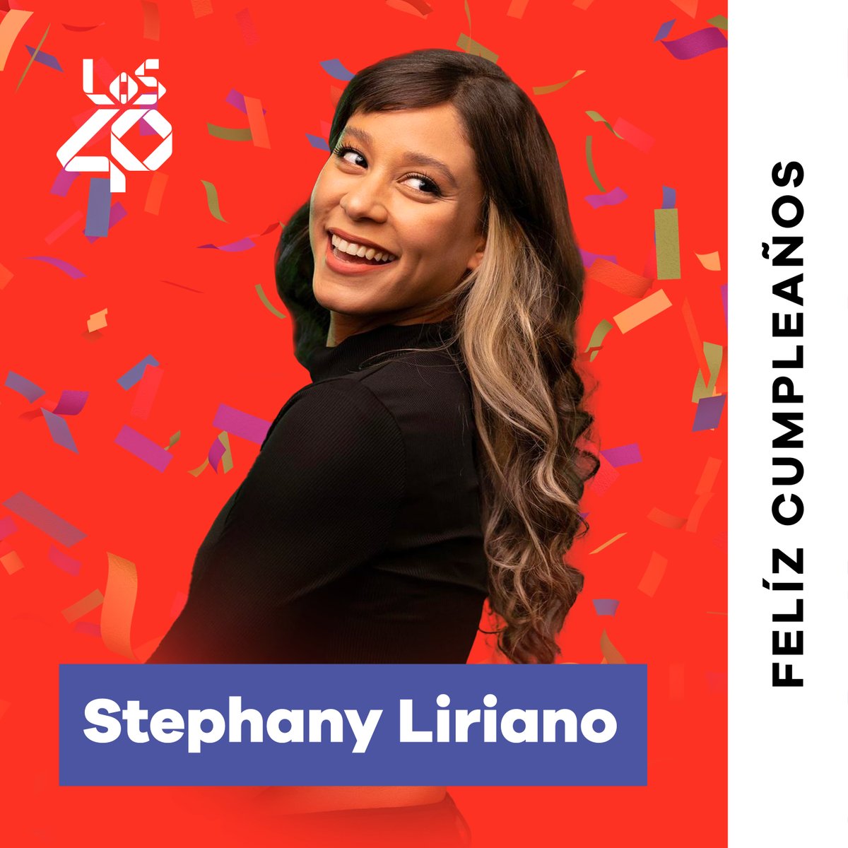 LOS40_RD's tweet photo. Vamos a desearle ¡Feliz Cumpleaños! a nuestra querida #Chefa que nos acompaña cada mañana en #ParateYa y siempre nos hace reír con sus ocurrencias 😂
Desde LOS40 88.5FM te deseamos todo lo mejor del universo ✨ y miles de bendiciones ☘️
#LOS40 #LOS40RD #StephanyLiriano #HBDay https://t.co/0M4ZQoGQe6