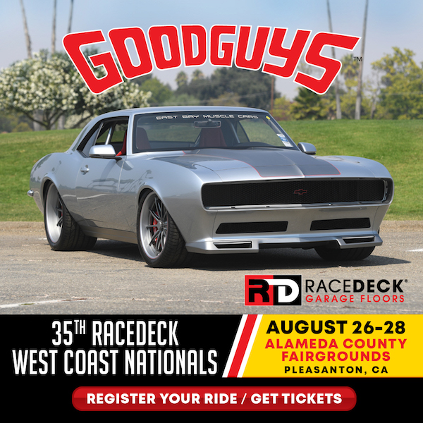 1017kkiq's tweet photo. The rods are rolling into town! It's time for a Goodguys car show 🤠 Mark "Daddy-O" Davis here. Join me live this Sat from 11-1 at the Goodguys 35th Racedeck West Coast Nationals at the fairgrounds in Pleasanton. Fun for the whole family!! 😎
#GoodguysPleasanton #HotRodHearts https://t.co/wgn9AoqL0z