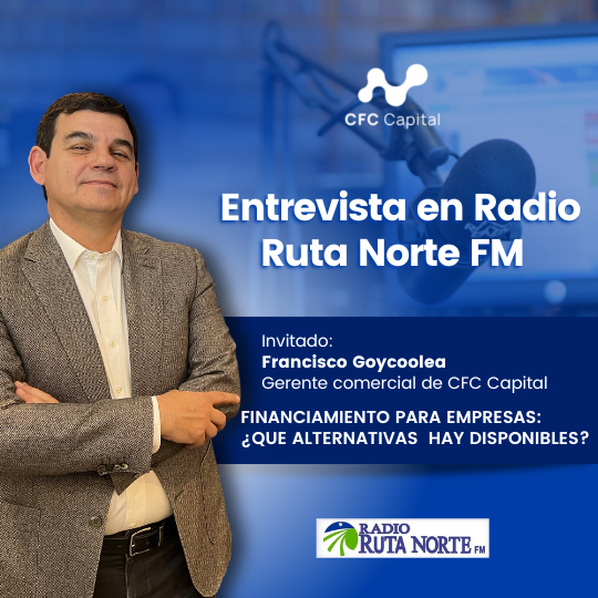 Cfc_capital's tweet photo. Conversamos con la Radio Ruta Norte sobre la situación económica actual y cuáles son las claves para que todas las empresas de la IV región pueda aprovechar las herramientas financieras disponibles. Revisa la entrevista completa en https://t.co/WUJKCHwCrY https://t.co/m45Q2Pe7Pe