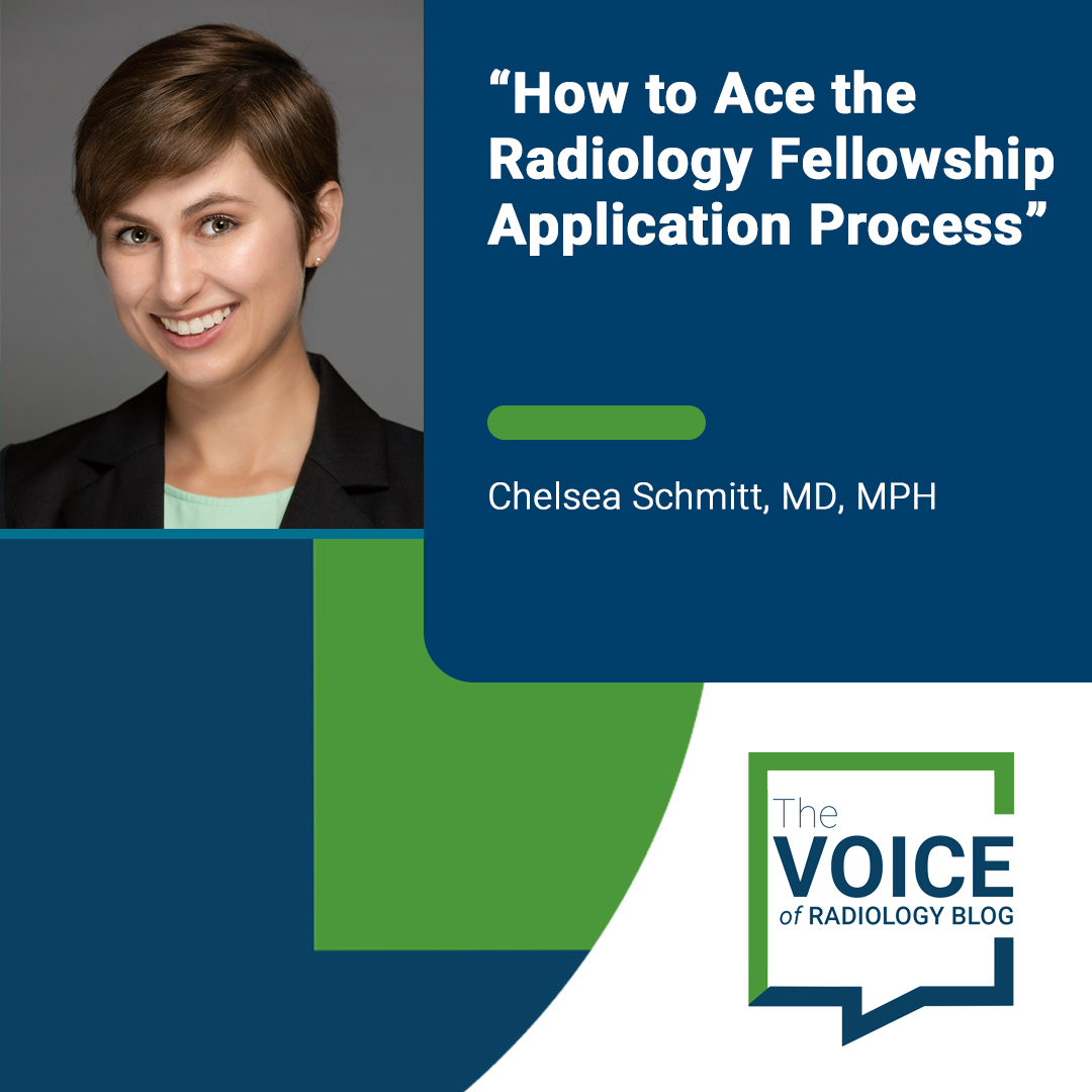 RadiologyACR's tweet photo. The season for new fellowship applications is upon us. @chels2718 helps #RadRes prepare in the latest #VoiceofRadiology blog 👉 https://t.co/xVyqFAgDby 👈 https://t.co/rFdJjlZSo4