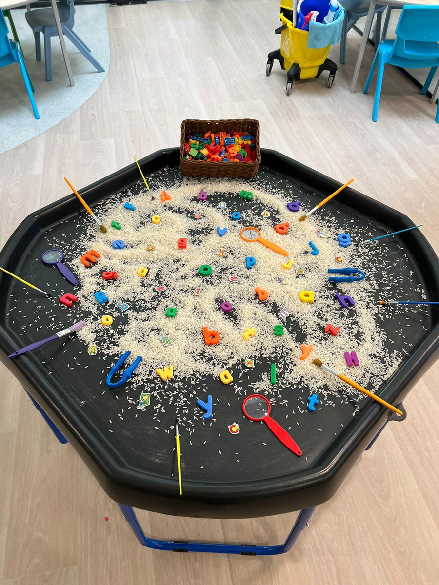 Calderwood_Pri's tweet photo. Some exciting Tuff tray provocations for our Primary 1 pupils based on their interests. Endless possibilities for learning! #CreativeCalderwood https://t.co/O4MJB6i59W