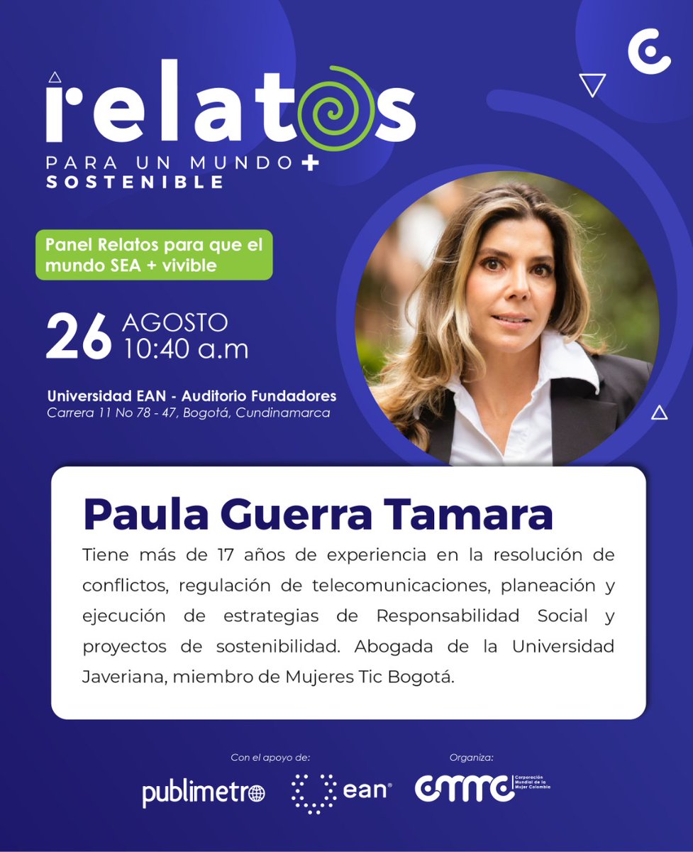 ETB's tweet photo. Mañana viernes 26 de agosto estaremos conversando sobre #EconomíaCircular y el proyecto #HilandoSonrisas junto con @cmmcolombia gracias a una invitación de @UniversidadEan https://t.co/BHNLeLa05J
