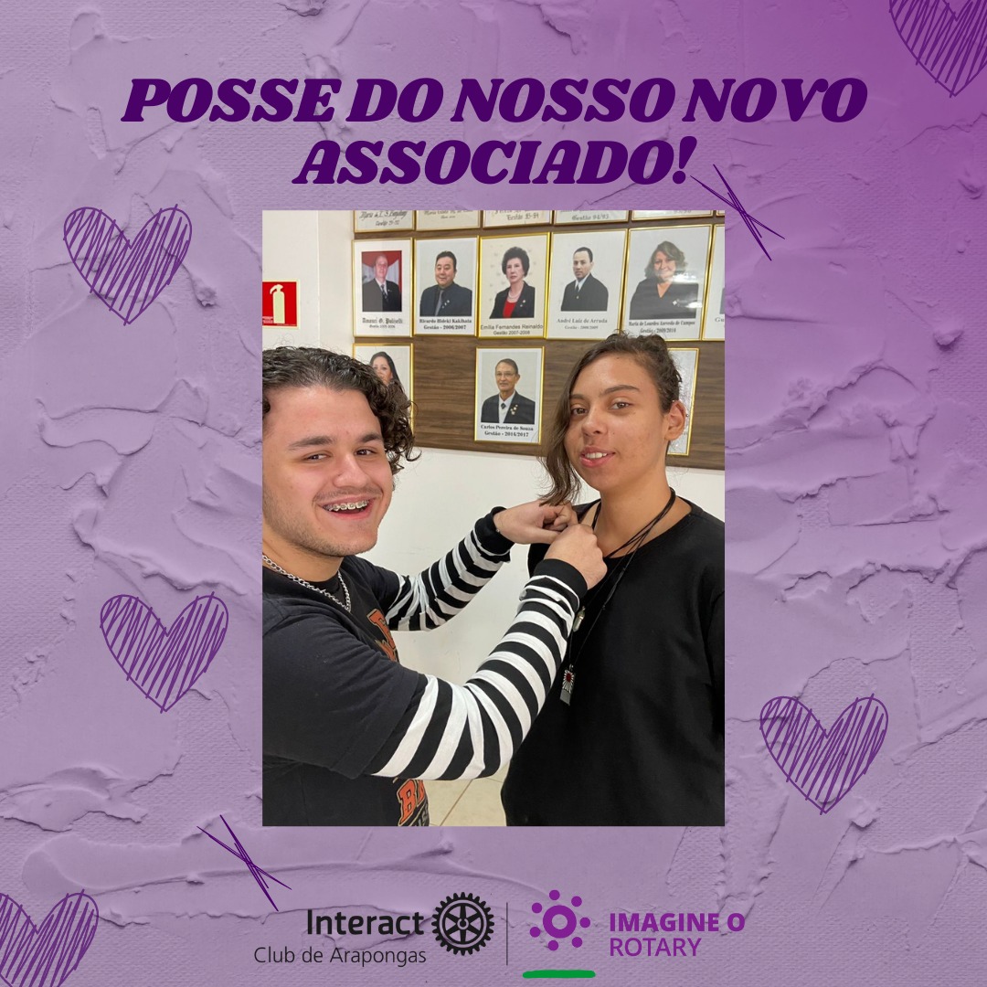ICArapongas's tweet photo. 5° Reunião Ordinária do Interact Club
de Arapongas, com posse de novo associado! Vamos
juntos Imaginar o Rotary 💜
#interact #interactclub #ic #interactbrasil
#interactarapongas #interact4710 #ic4710
#rotary #rotaryclub #rotaryarapongas
#rotaryinternational #rotaract https://t.co/8jRH4ymiEh