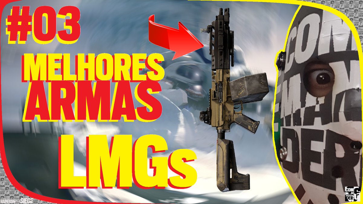 CommanderRSix's tweet photo. Salve Rapazied!
Bora assistir o novo vídeo MELHORES ARMAS #03 - LMGs?
Let's que Let's!
https://t.co/B2WUUKZJXl

#r6siege #r6 #r6clips #r6highlights #rainbowsixsiege #rainbowsix #rainbowsixclips #r6extraction #r6eclips #r6ehighlights #rainbowsixextraction https://t.co/06lg7CtXhW
