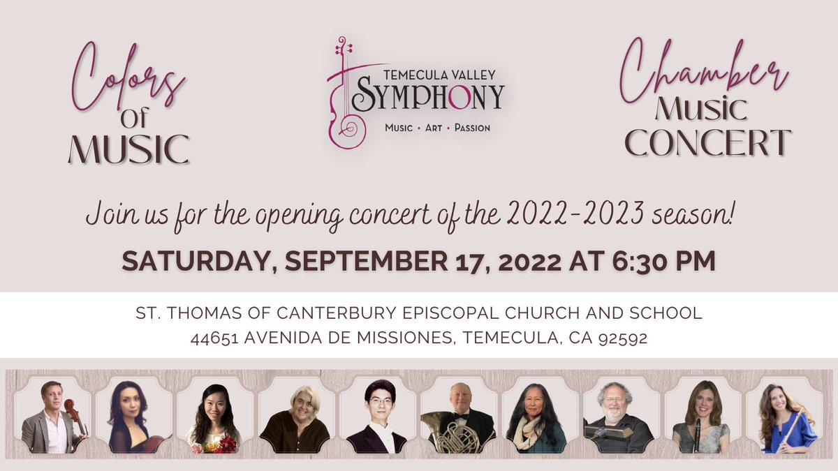 TemVallSymphony's tweet photo. Tickets now on sale for our first concert of the 2022-2023 Season of Hope!  September 17th, 2022 at 6:30PM.  We can't wait to see you!
https://t.co/pXgS6OdicC https://t.co/0T3DeE3p2U