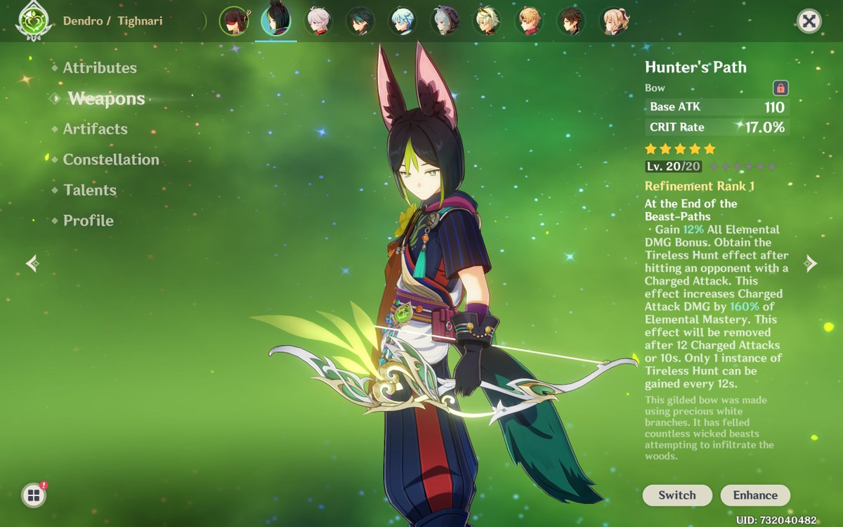 AnubisYaksha's tweet photo. IM OFFICIALLY TIGHNARI MAIN FROM NOW ON.

(i can main two-three characters right? bc i cant leave xiao and cyno like that) https://t.co/bIJB5xtef2