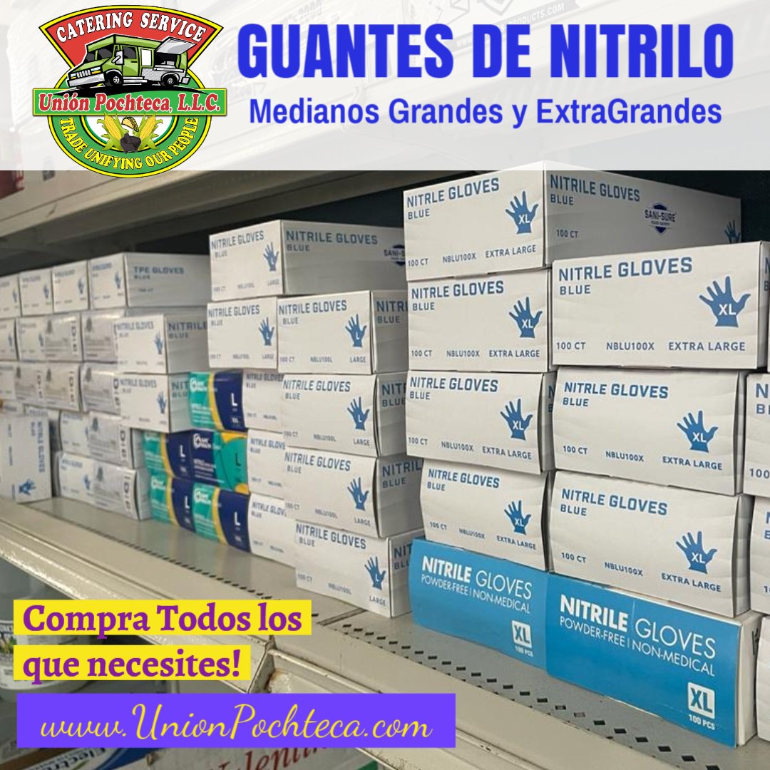 UnionPochteca's tweet photo. -GUANTES DE NITRILO- Medianos, Grandes y Extragrandes HABLA para PRECIOS (602)393-8782☎️ ABIERTO 7 dias a la Semana💥 6:am to 5pm 118 N. 27th Ave Phoenix AZ 85009🛒 #UnionPochteca #ConsumoDiario #Gloves https://t.co/NQw5O9Lxvp