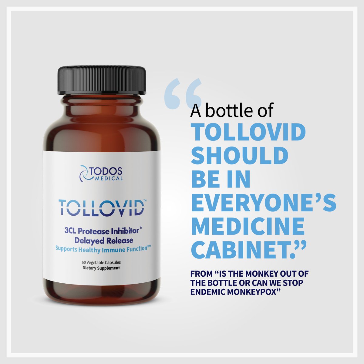 mytollovid's tweet photo. People are talking! 🙌  From our latest press article, “This #supplement is almost better than Pax and there are no side effects... #Tollovid should be in everyone's #medicine cabinet." Read more: https://t.co/YWCFf3bkYZ https://t.co/JjdssHaG7c