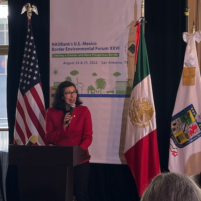 Yesterday, I had the honor of speaking at the NADBank U.S. - Mexico Border Environmental Forum XXVI. I’m thankful for the opportunity to strengthen our relationship with Mexico, and I’m encouraged that we are working on innovations in climate resilience.