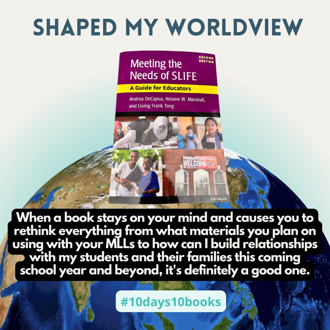 Day 5: Shaped my Worldview #10days10books #mlls #SLIFE