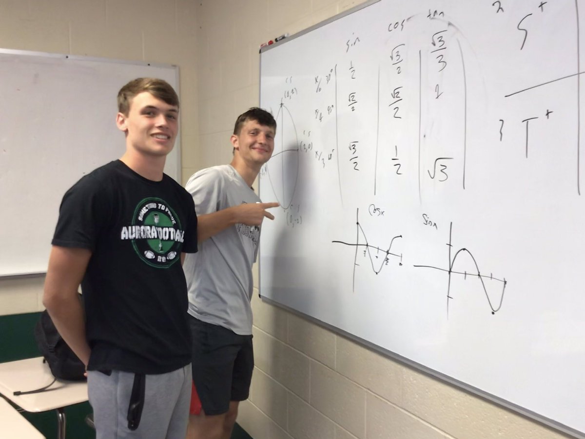 StephanieDunc30's tweet photo. Had a great day in Calculus! Used #VNPS for Ss to ‘write down everything you know about trigonometry’. #BuildTC #MTBoS https://t.co/HV5QMm4YWq
