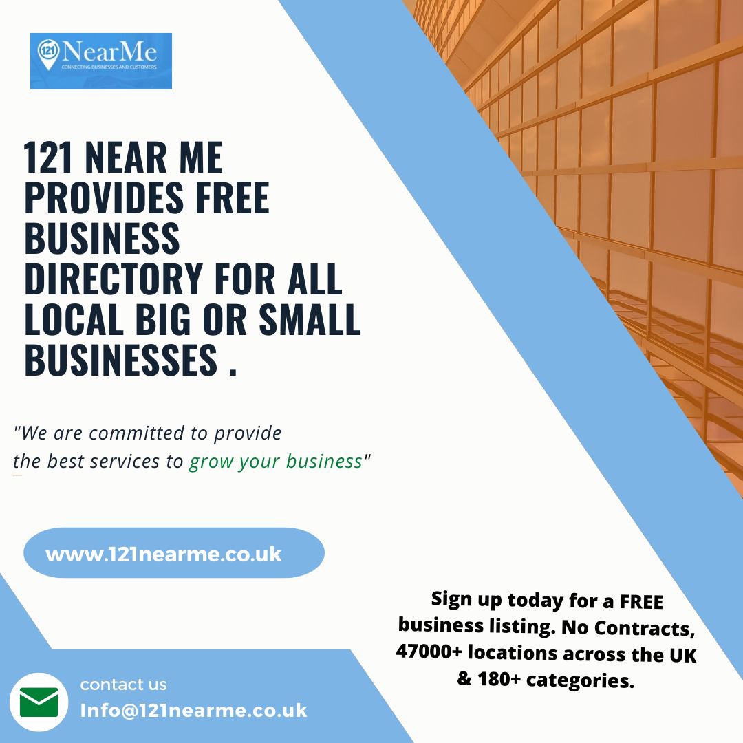 121nearme's tweet photo. FEATURED PACKAGE
Get found in your area for free.
£ 4.99
every 1 month. #5starreviews #121nearme #businessdirectory #localbusinessdirectory #freedirectory #london #uk https://t.co/M0KwPP0Uj0