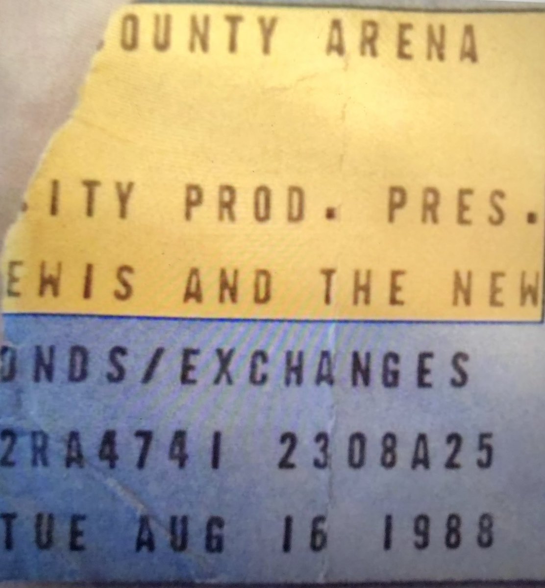 Debraj61's tweet photo. @HueyLewisNews My concert ticket 1988 🤘 My Band! https://t.co/kyZc18sN22