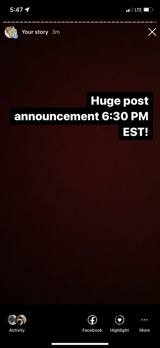 39babyleak2's tweet photo. huge  announcement at 6:30 PM EST https://t.co/q6i9Sxl5t9