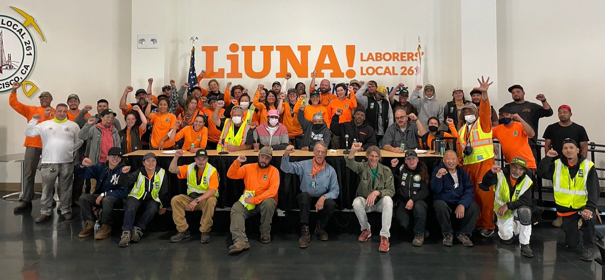 LiUNA261's tweet photo. It’s unanimous! Workers who do the work are #NoOnPropB Prop B is a bad idea, undermines SF voters & is a #PublicWorksAccountabilityRollback that comes from a negative place (city hall politicians.) Dont fall for it! Good on you @TheresaFoglio 🏆 keep fighting SFGov corruption! https://t.co/cGYCObVpa1