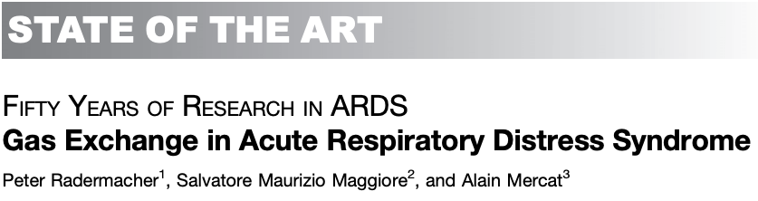msiuba's tweet photo. This @ATSBlueEditor review on gas exchange in #ARDS is a great reminder of how complex the disease process is and how the effects of our interventions can be unpredictable.

A core curricular read for intensivists and trainees.

https://t.co/e7ycGLk6u6 https://t.co/U5gB3t0hJu
