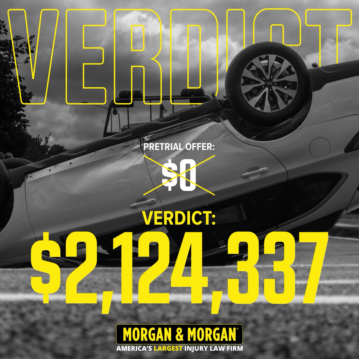 #VerdictAlert: Nick Panagakis, Larry Gonzalez, Hannah Fleming, and Phil Moeller just received a verdict of $2.1 Million for their client.

Initial offer: $0

Proud of our attorneys for fighting hard for true justice for their client! #ForThePeople