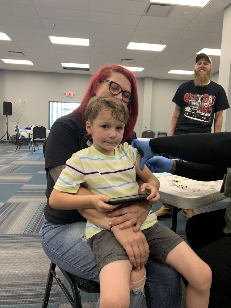 Thank you to <a href="/KCMOHealthDept/">KCMO Health Dept</a> and <a href="/Northland_nni/">Northland Neighborhoods, Inc.</a> for hosting a vaccine clinic this evening for our students! We have incredible community partners! <a href="/NKCSchools/">NKC Schools</a>