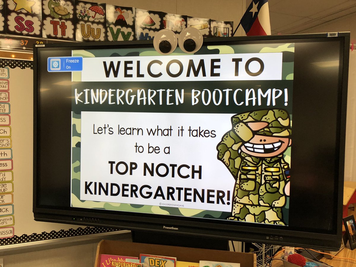 kleinssmith's tweet photo. Day 3 of Supply Boot Camp is now complete and my kindergarteners are officially pencil, crayon, scissors, glue, and play-doh certified! ✏️🖍✂️ @BirkesCFISD https://t.co/7ynV6XCNgV