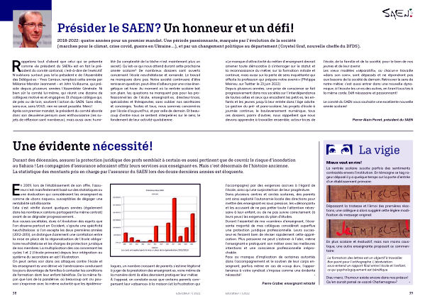 SAEN_Officiel's tweet photo. Parution des pages neuchâteloises de l’Educateur 07/2022 https://t.co/vHDV9EHYhk
 
Présider le SAEN ? Un honneur et un défi !
Une évidente nécessité !
La Vigie : Mieux vaut en rire !
#SAEN #Neuchatel https://t.co/T68xKZfefi