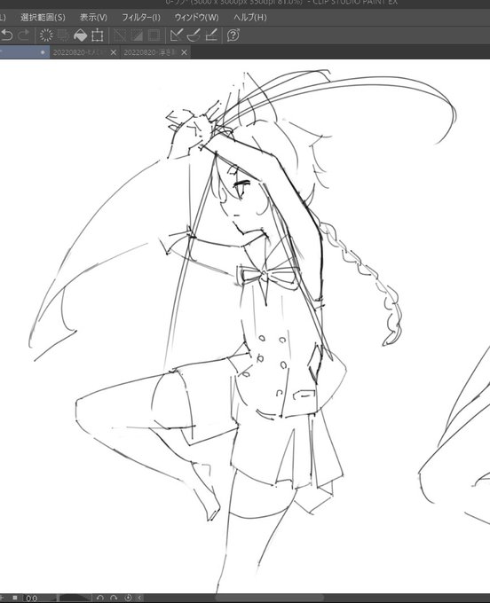 最近得た知見なんですが,クロッキーのポーズをミコトくんにさせると楽しい 