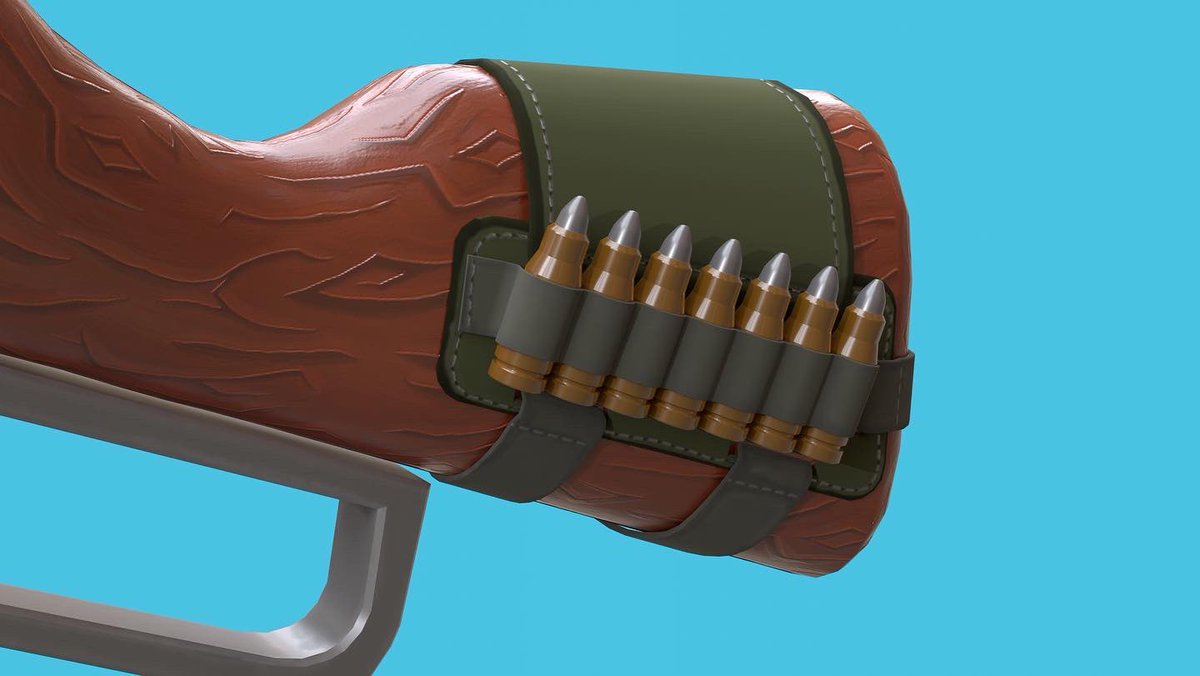 ROSKOART's tweet photo. I was going for more of a Valorant look but ended up with Fortnite. I still call that a win 🤷🏽‍♂️ 

#3dart #3dweapon #maya3dmodeling #autodesk #maya #hardsurfacemodeling #hardsurface #substancepainter #marmosettoolbag #propart #gameart #Fortnite #VALORANT #FANART https://t.co/etWVXwhpoD