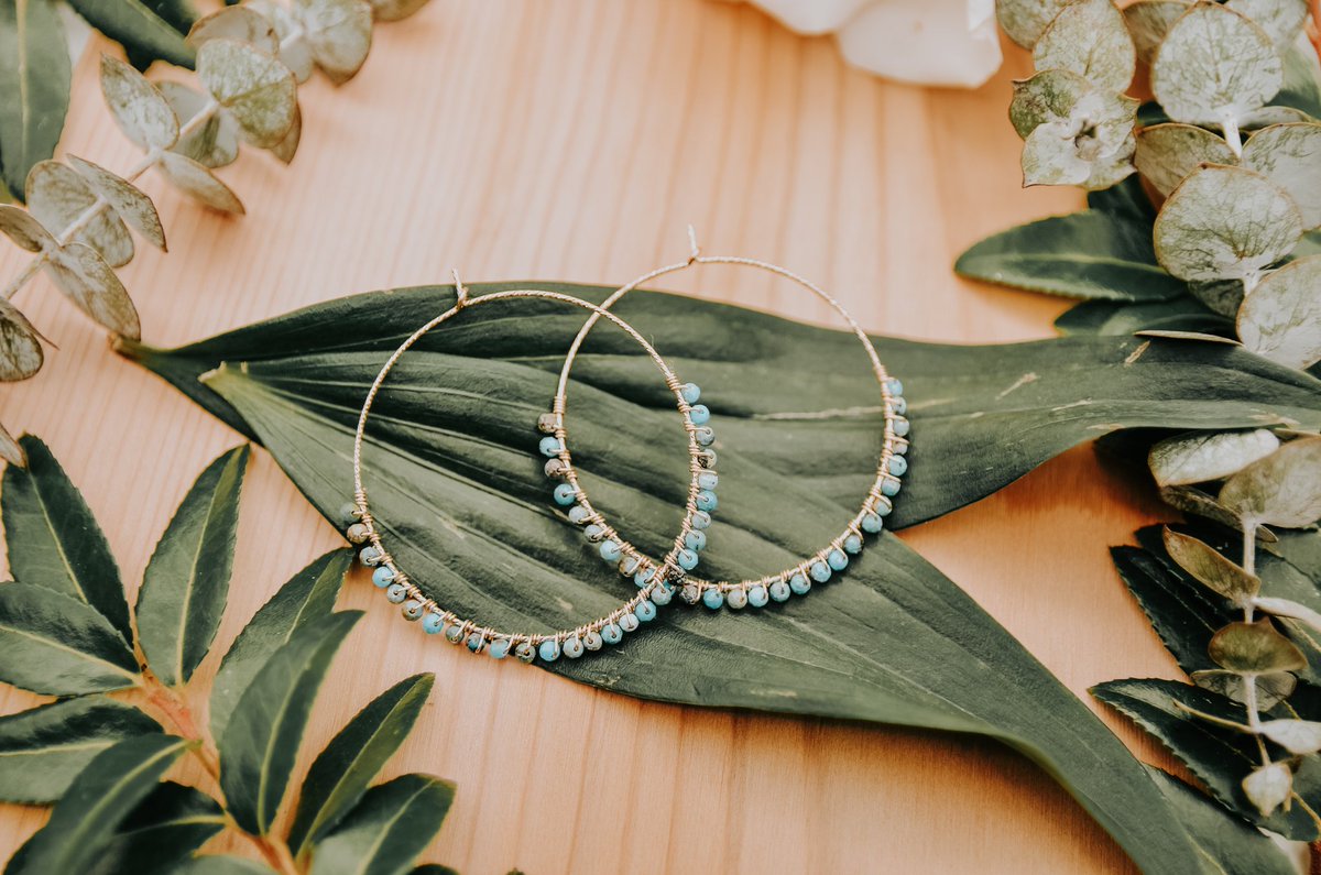 EmeraldSunLove's tweet photo. Did you know that turquoise is said to be a powerful protection and purification stone? ✨️ Our Tranquil River Hoops are handmade with this gorgeous stone and created with intentions of peace and tranquility. #14kgold #hoopearrings #gemstonejewelry 💎 Link in bio 💚 https://t.co/GJLxpu1Sgp